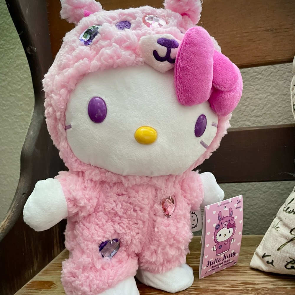 Animated Hello Kitty in Llama 12" for Cristina